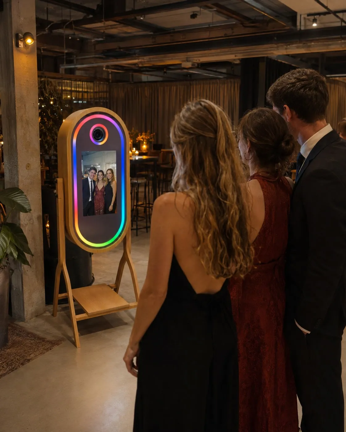 Persoonlijk contact bij het opbouwen van de photobooth